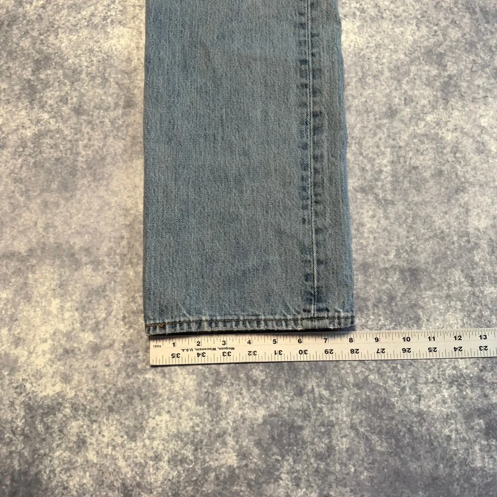 Levis‎ 501 Original Fit Button Fly Jeans Mens 36x30 Light Wash Blue Denim
